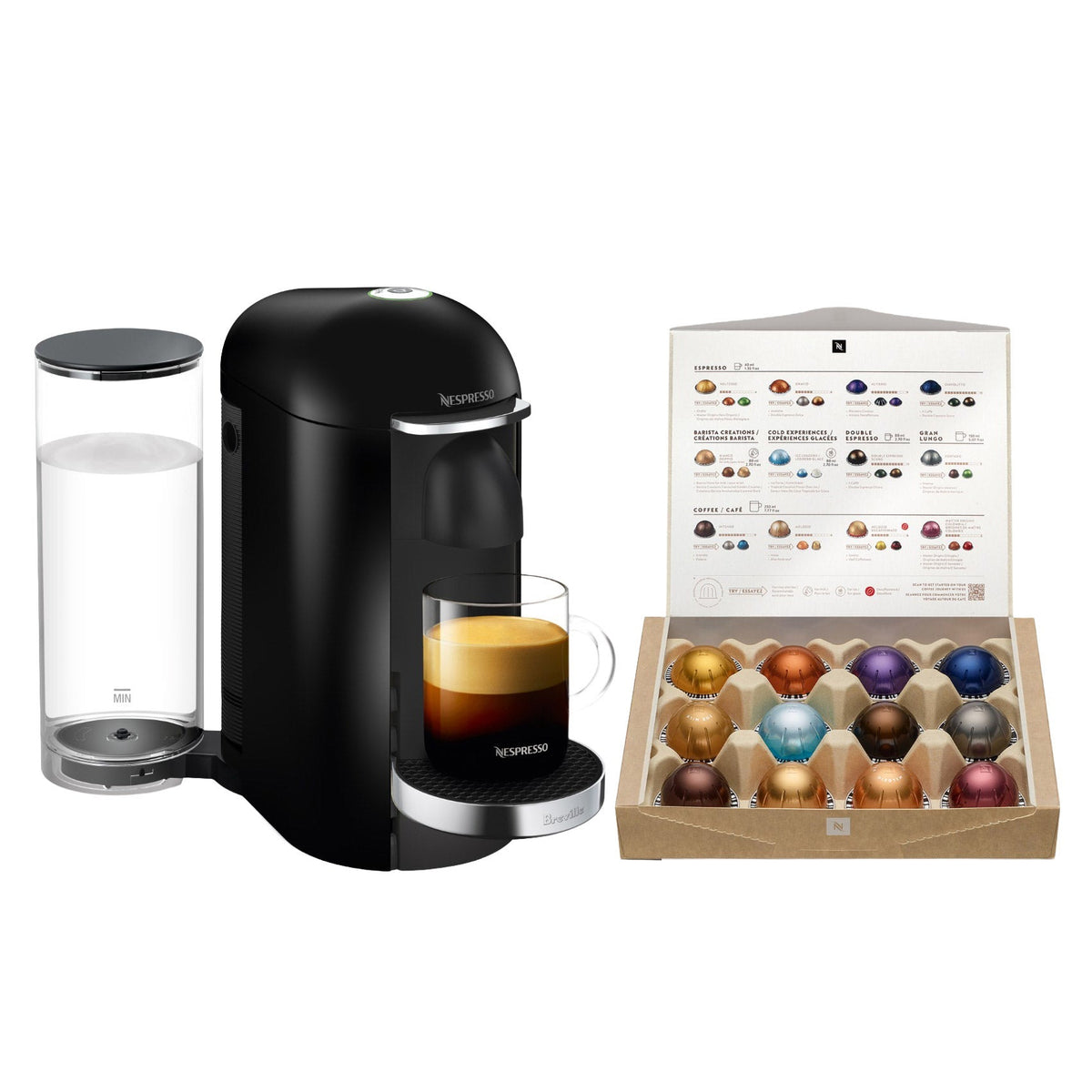 Nespresso VertuoPlus Deluxe Coffee and Espresso Machine by Breville with $25 Nespresso Coffee Credit