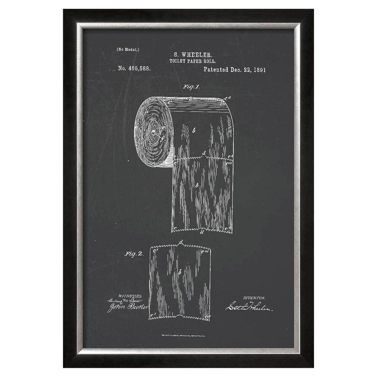 Toilet Paper Roll Framed Print