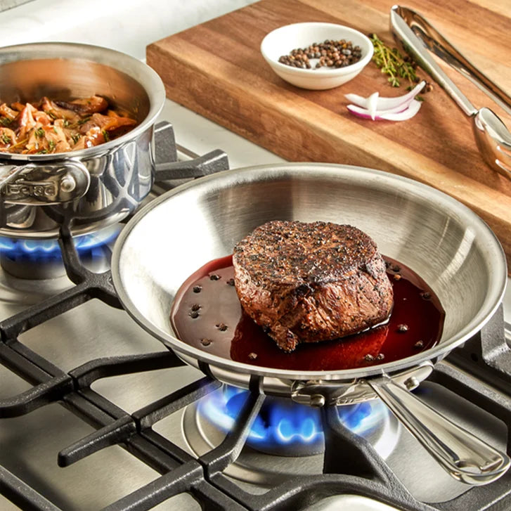 All-Clad D3 Stainless Steel 3-ply Skillet Set, 2-pieces