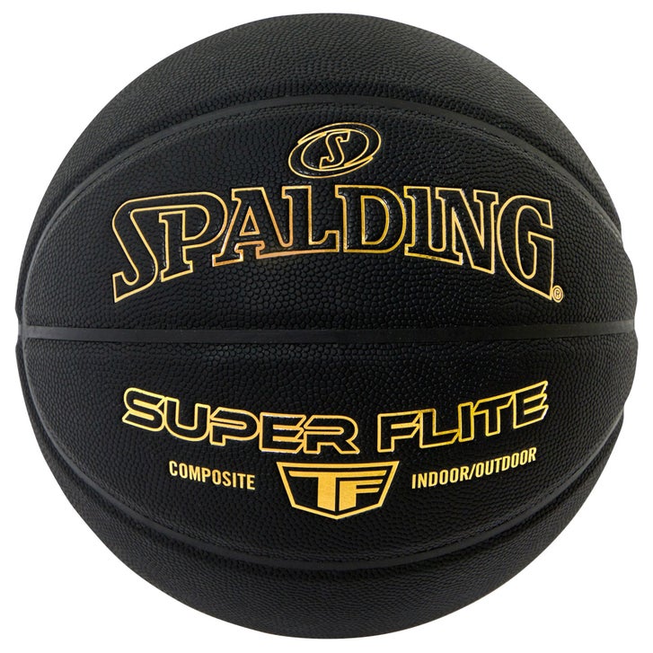 Spalding - Super Flight Black / Gold, Composite Basketball