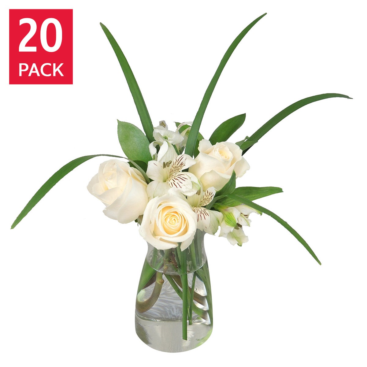 Romantic Rose Mini Bouquets, 20-pack