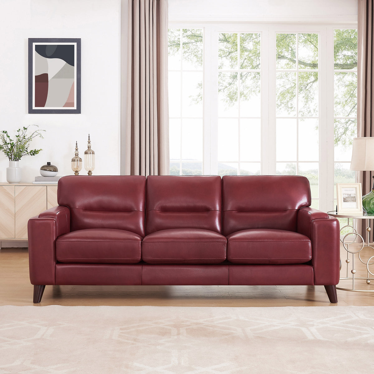 Prospera Home Sorena Top Grain Leather Sofa