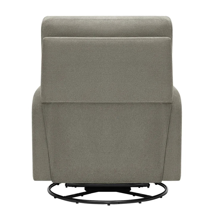 True Innovations Paxley II Grey Fabric Swivel Glider Recliner