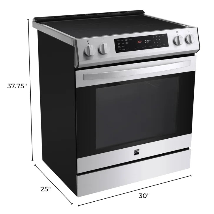Kenmore 30 in. 5 cu ft. Stainless Steel Digital Control Induction Range with True Convection and Air Fry