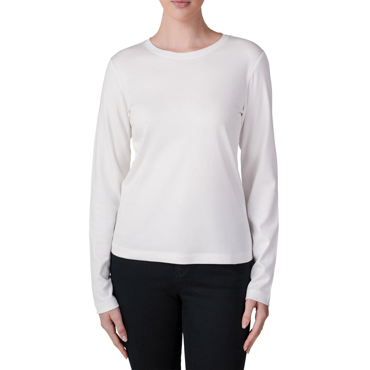 United Colors of Benetton Women’s Long Sleeve Supima Top