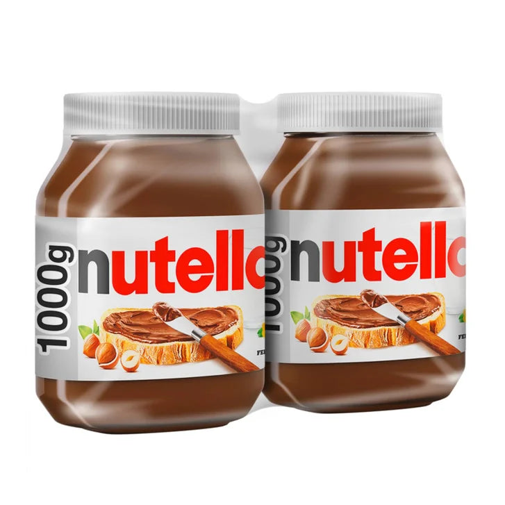 Nutella Hazelnut Spread with Cocoa, 2 × 1 kg