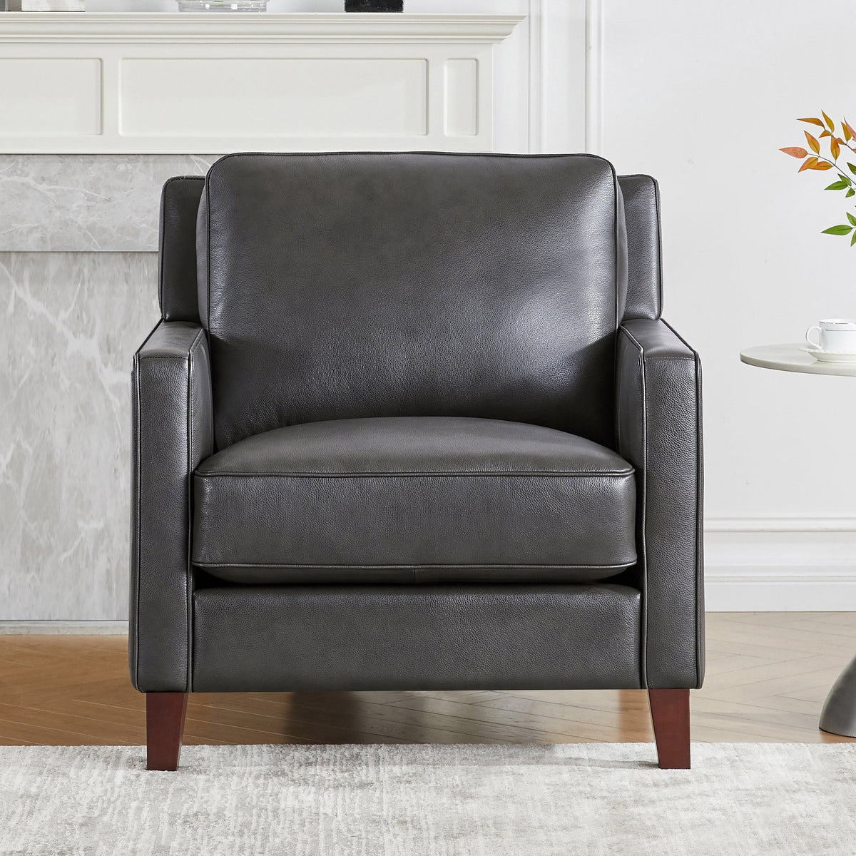 Prospera Home West Park Top-grain Leather Chair