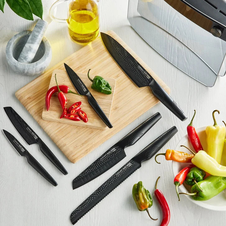 Cuisinepro iD3 Black Samurai Sakai Knife Block Set, 7-piece