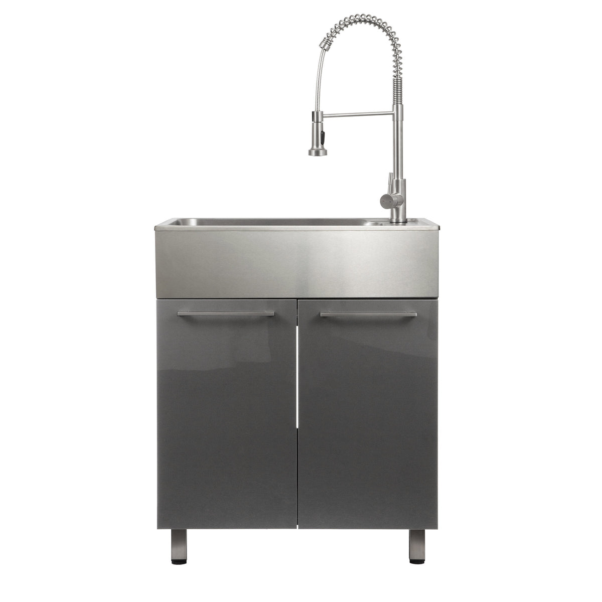 Transform 28 in. All-in-one RTA Laundry Cabinet with Stainless Steel Sink and Faucet