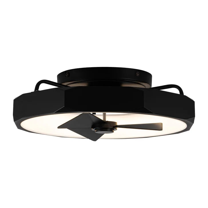 Parrot Uncle 19 in. Matte Black Industrial Ceiling Fan