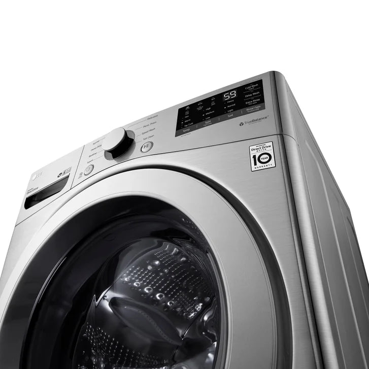 LG Laundry Bundle 5.2 cu ft. Front Load Washer and 7.4 cu ft. Electric Dryer with Storage Pedestal
