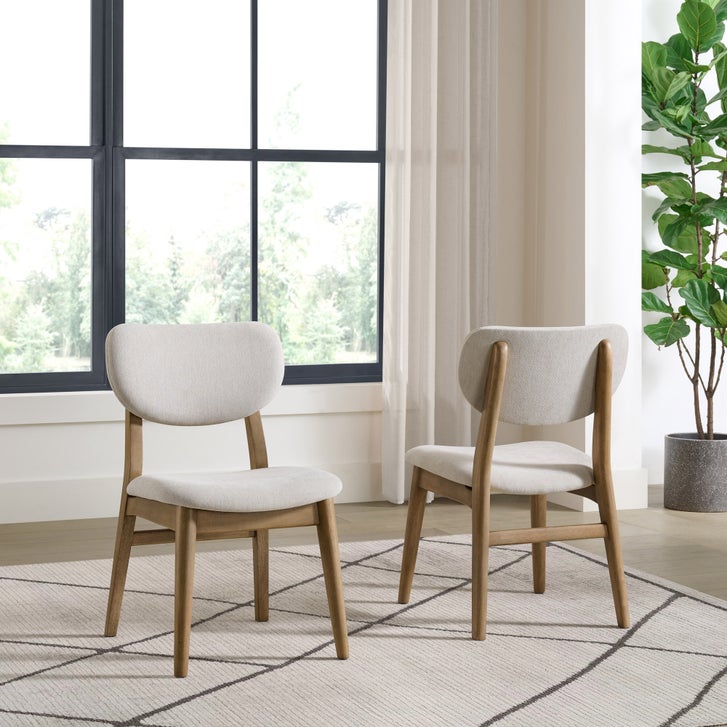 Pike & Main Arcata Fabric Dining Chair, 2-pack