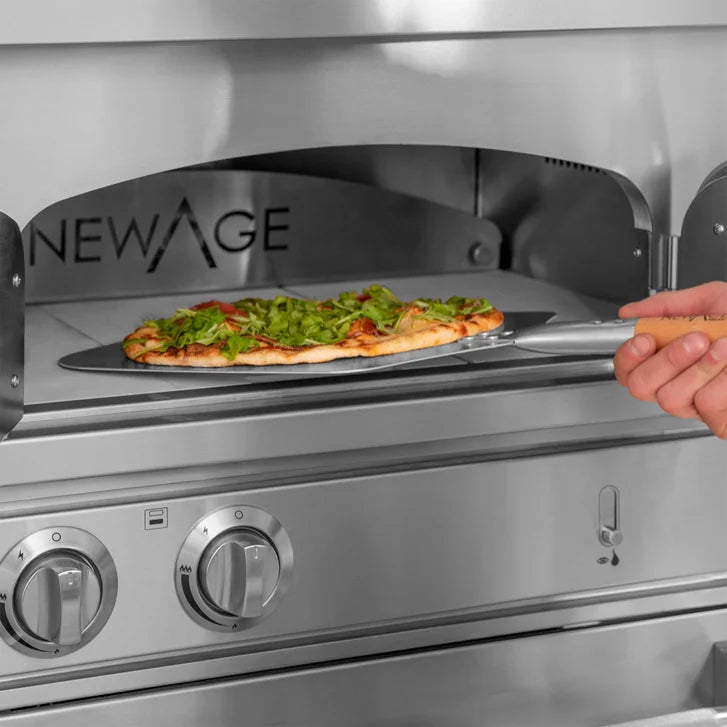 NewAge Products 5-piece Outdoor Stainless Steel Cabinet Set with Built-in Pizza Oven - Natural gas