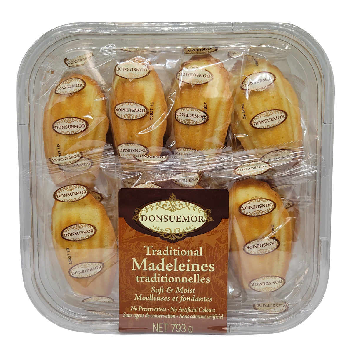 Donsuemor Traditional Madeleines Cookies, 28 × 28 g