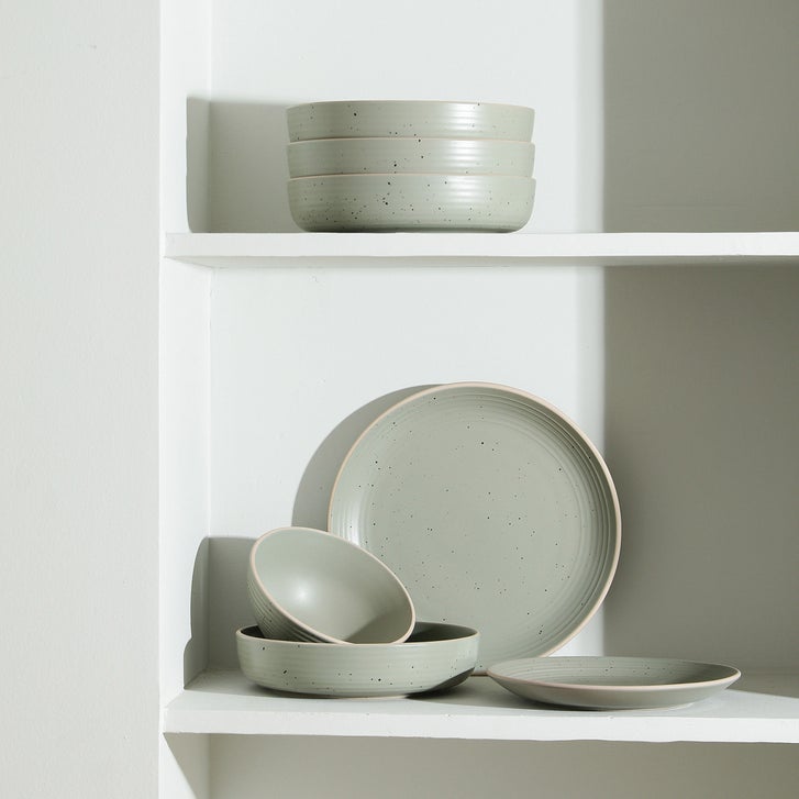 Stone Lain Lauren Stoneware Dinnerware, 16-pieces