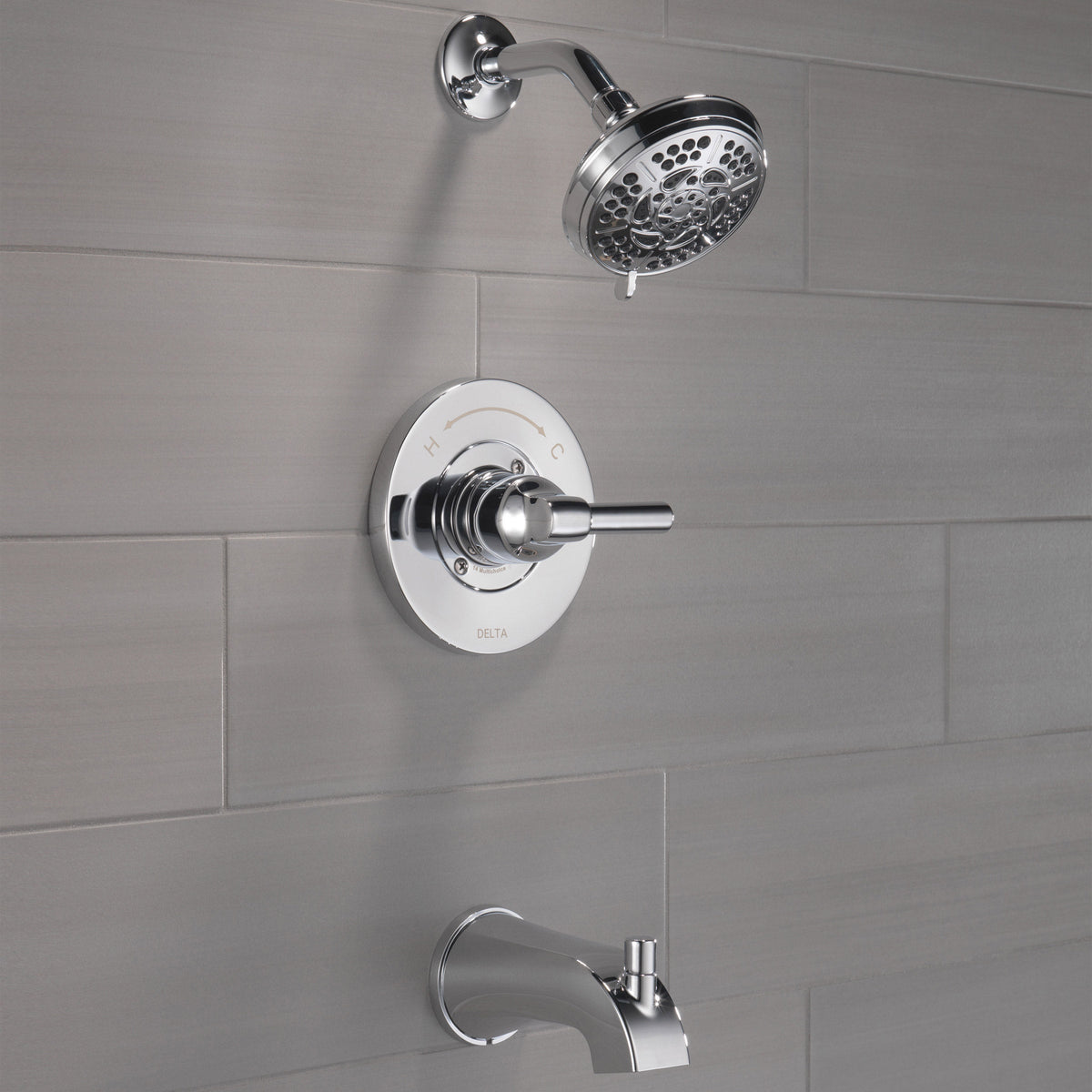 Delta Becker Monitor 14 Series Single Handle Tub and Shower Faucet