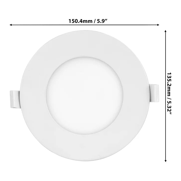 Luminus 4 in. 5CCT Recessed Panel Light Kit, 12-pack