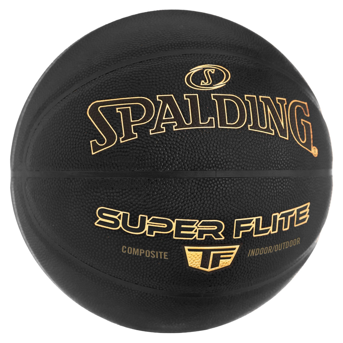 Spalding - Super Flight Black / Gold, Composite Basketball