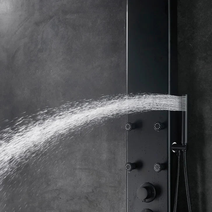 Akuaplus Amelia Pressure Balance Shower Panel with 8 Body Jets