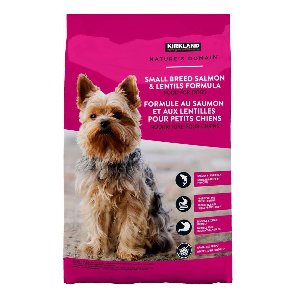 Kirkland Signature Nature's Domain Small Dog Breed Salmon & Lentils Formula, 9.07 kg (19.9 lb.)