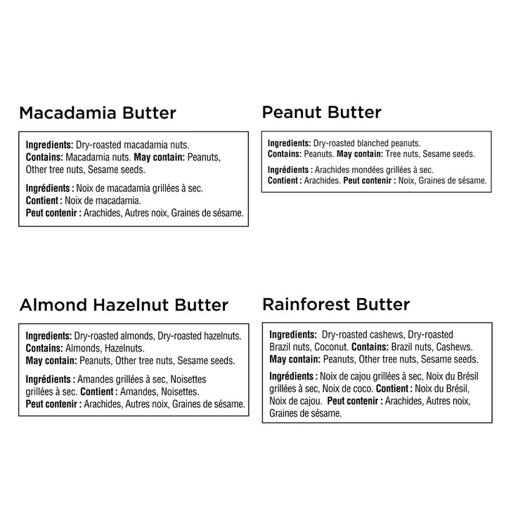 Nuts to You Nut Butter Spread Variety Pack, 4-pack