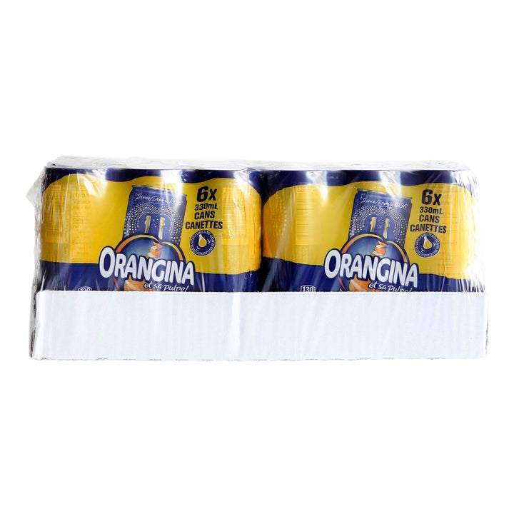 Orangina Sparkling Citrus Beverage Slim Cans 330 mL 24-pack