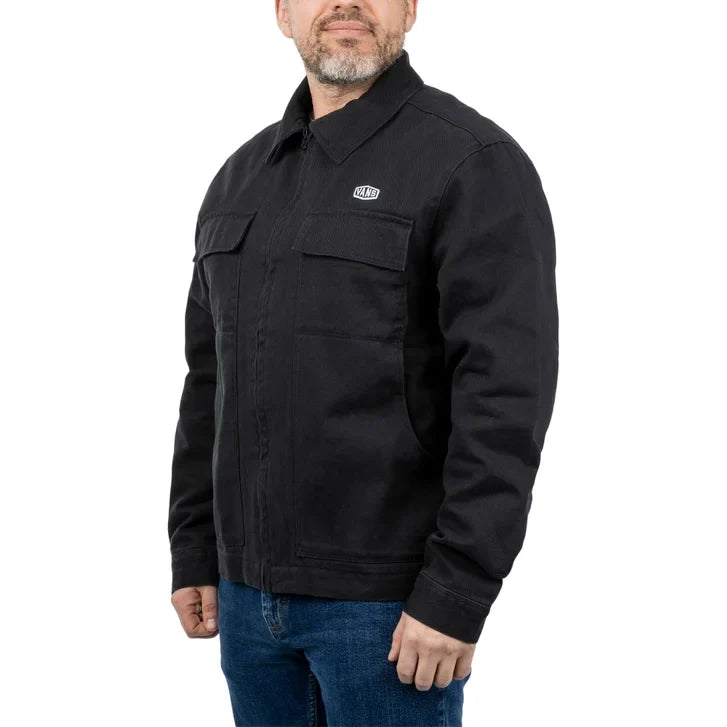 Vans Men's Mcavoy Zip Station Jacket – Casual Full-Zip Coat with Collar