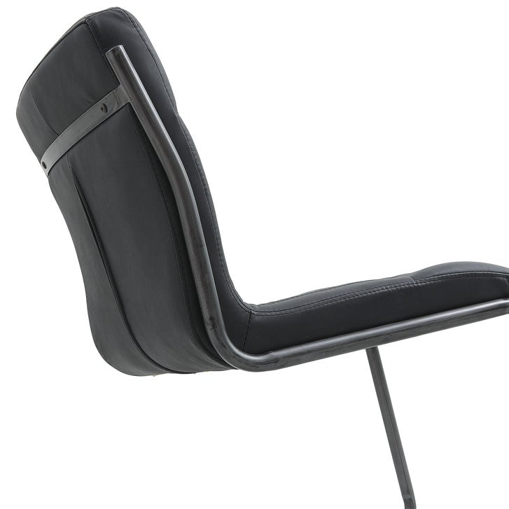 Nella Top Grain Leather Chair, 2-pack