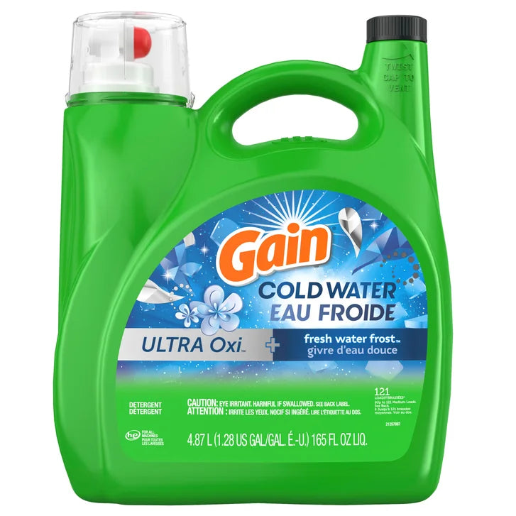Gain Liquid High Efficiency Cold Water + Oxi Fresh Water Frost 4.87 L 121 Loads