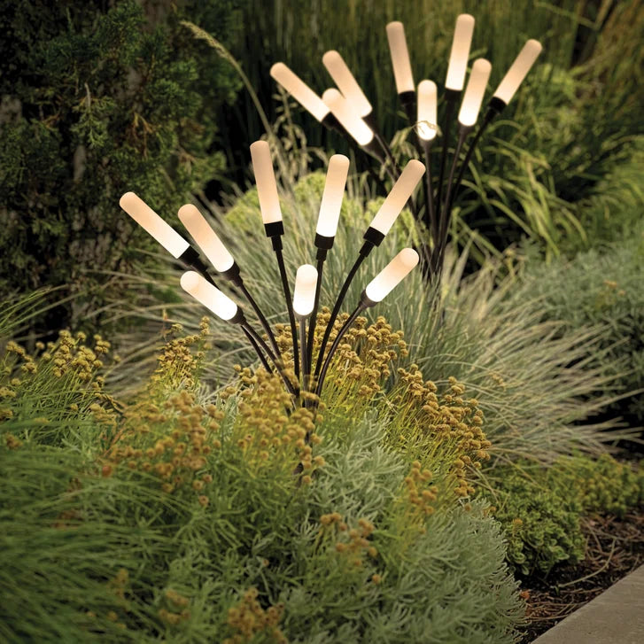 Aurora Lighting Solar Frosted Acrylic Firefly Light, Pack of 4