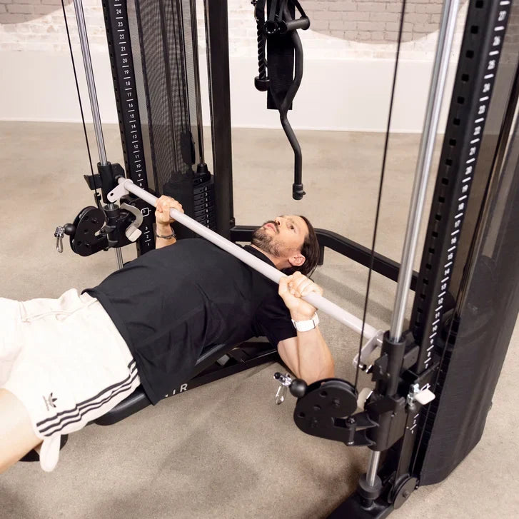 Centr 3 Home Gym Smith Functional Trainer with Folding Workout Bench, and 3-month Centr Membership
