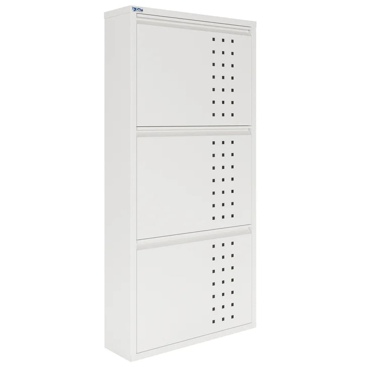 CEHA AYK 3-Door Metal Shoe Cabinet with Front Ventilation