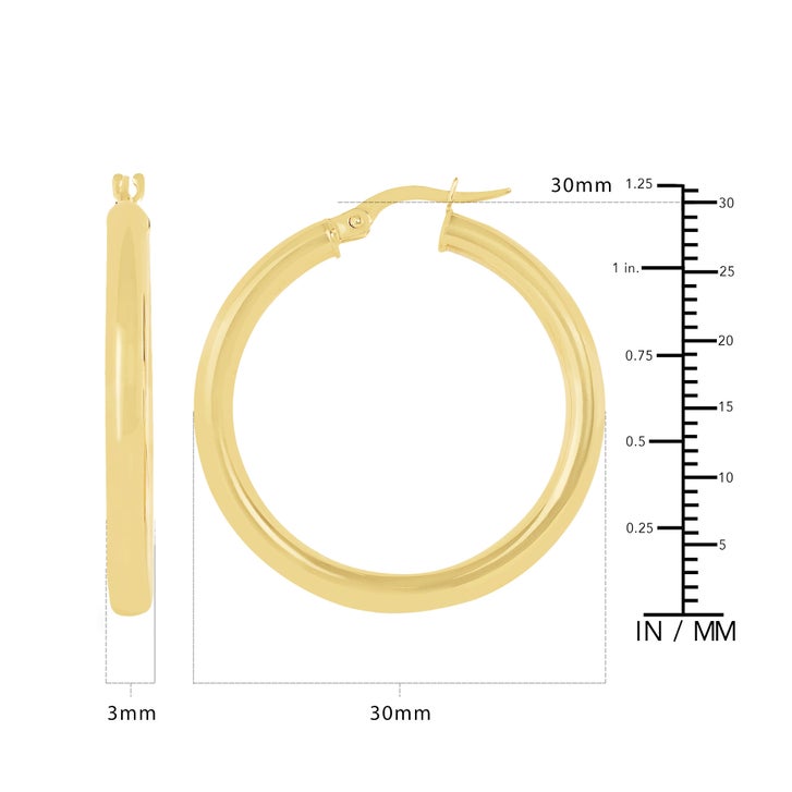 High Polish Hoop Earrings