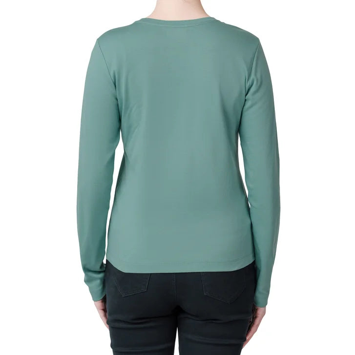 United Colors of Benetton Women’s Long Sleeve Supima Top