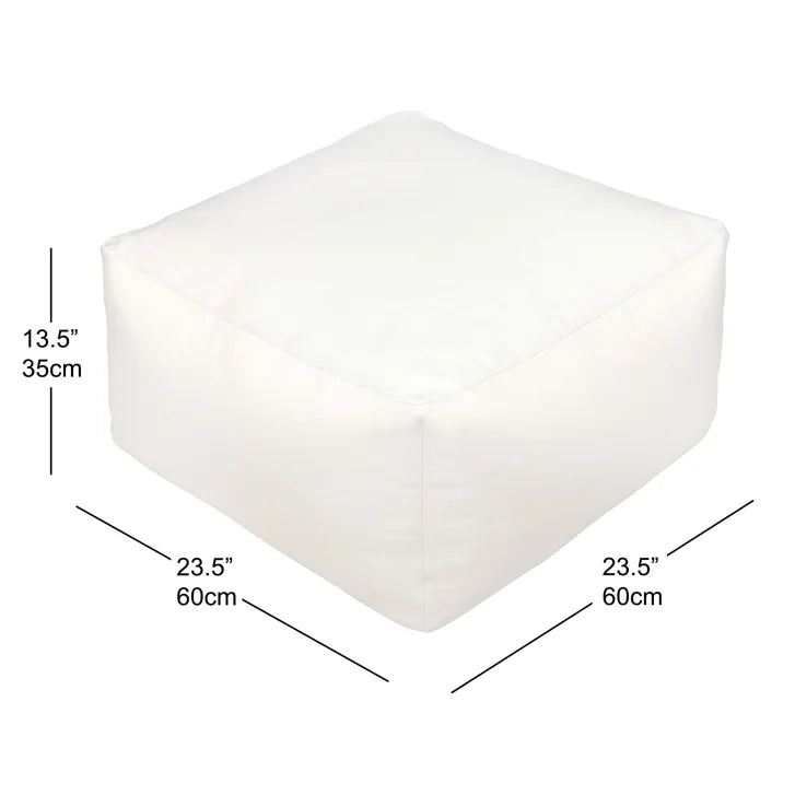 Norka Living Beka Off-White Bean Bag Ottoman