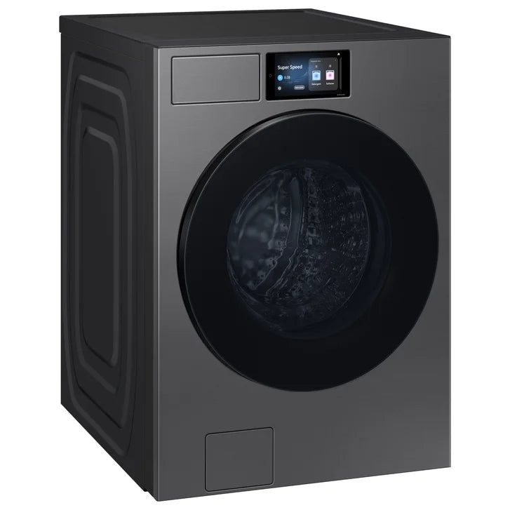 Samsung Bespoke 27 in. 6.1 cu.ft. Dark Steel Front Load Washer with 7 in. LCD Display