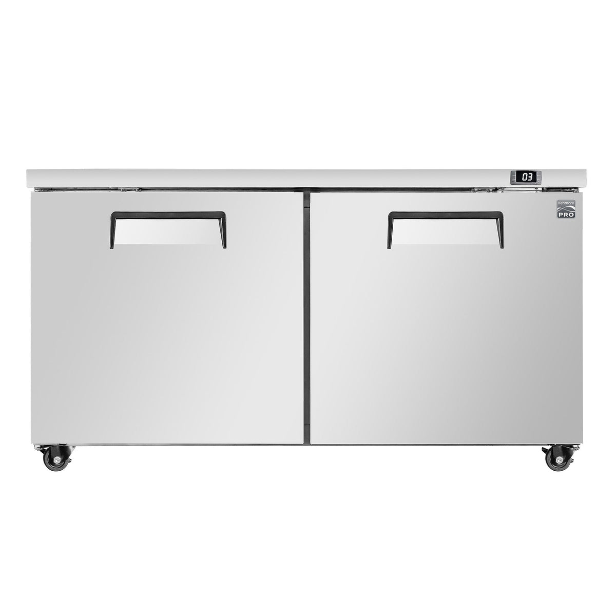 Kenmore PRO 48 in. 12.6 cu ft. Stainless Steel Convertible 2 Door Freezer or Refrigerator