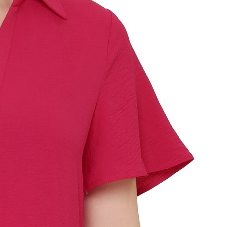Tahari Women's Short-Sleeve Tiered Dress