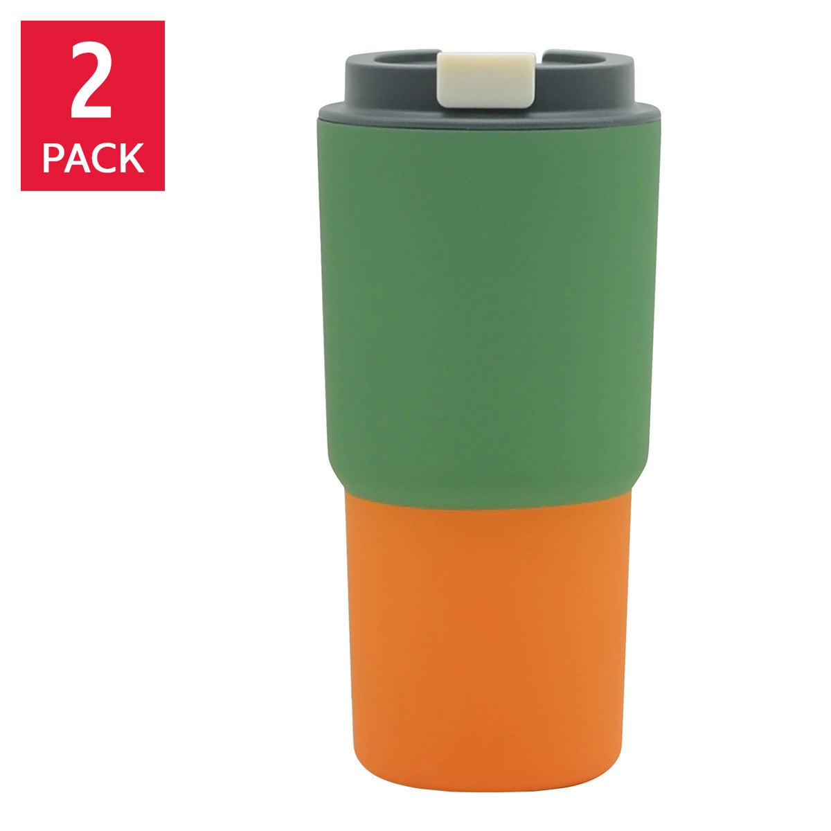 Asobu Pastel Stainless Steel 650 ml (22 oz) Mug, 2-pack