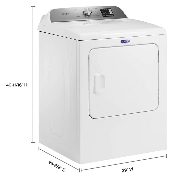 Maytag 7.0 cu ft. White Electric Dryer with Moisture Sensing