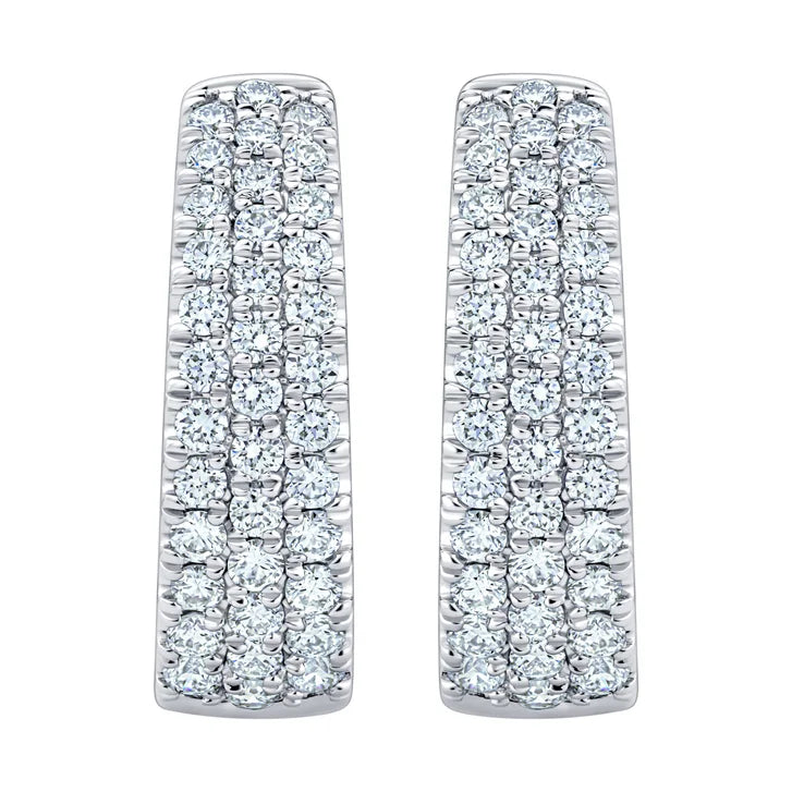 Round Brilliant Diamond Hoop Earrings (0.50 ctw)