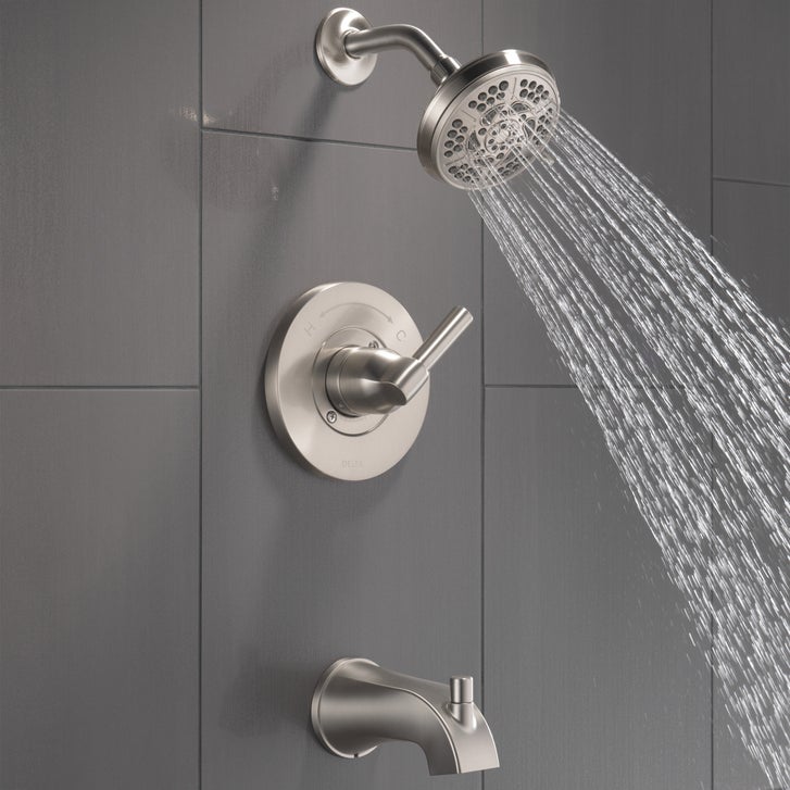 Delta Becker Monitor 14 Series Single Handle Tub and Shower Faucet