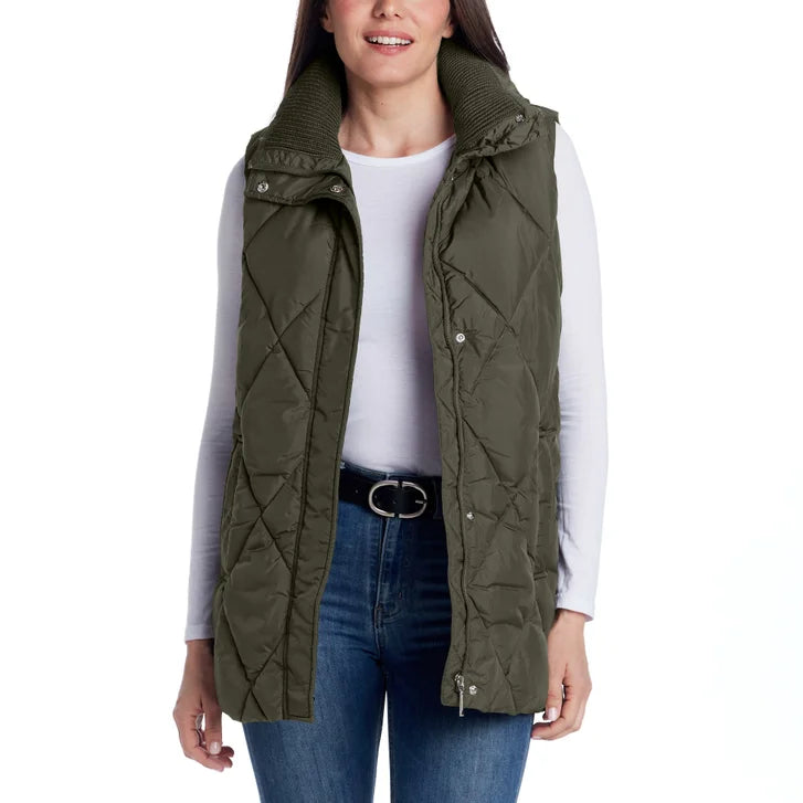 Weatherproof Women's Long Puffer Vest