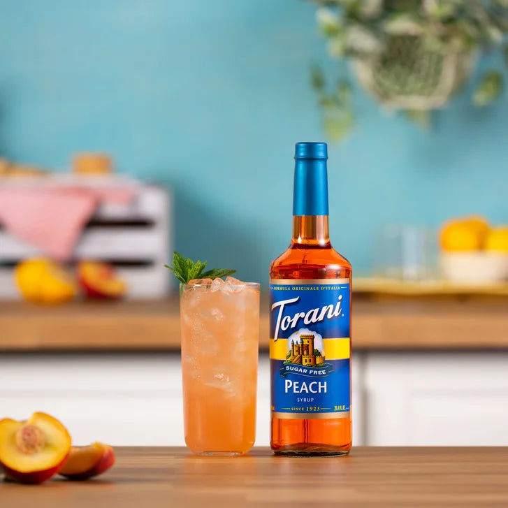 Torani Sugar Free Syrup Variety Pack, 6 × 750 mL + 1 Pump