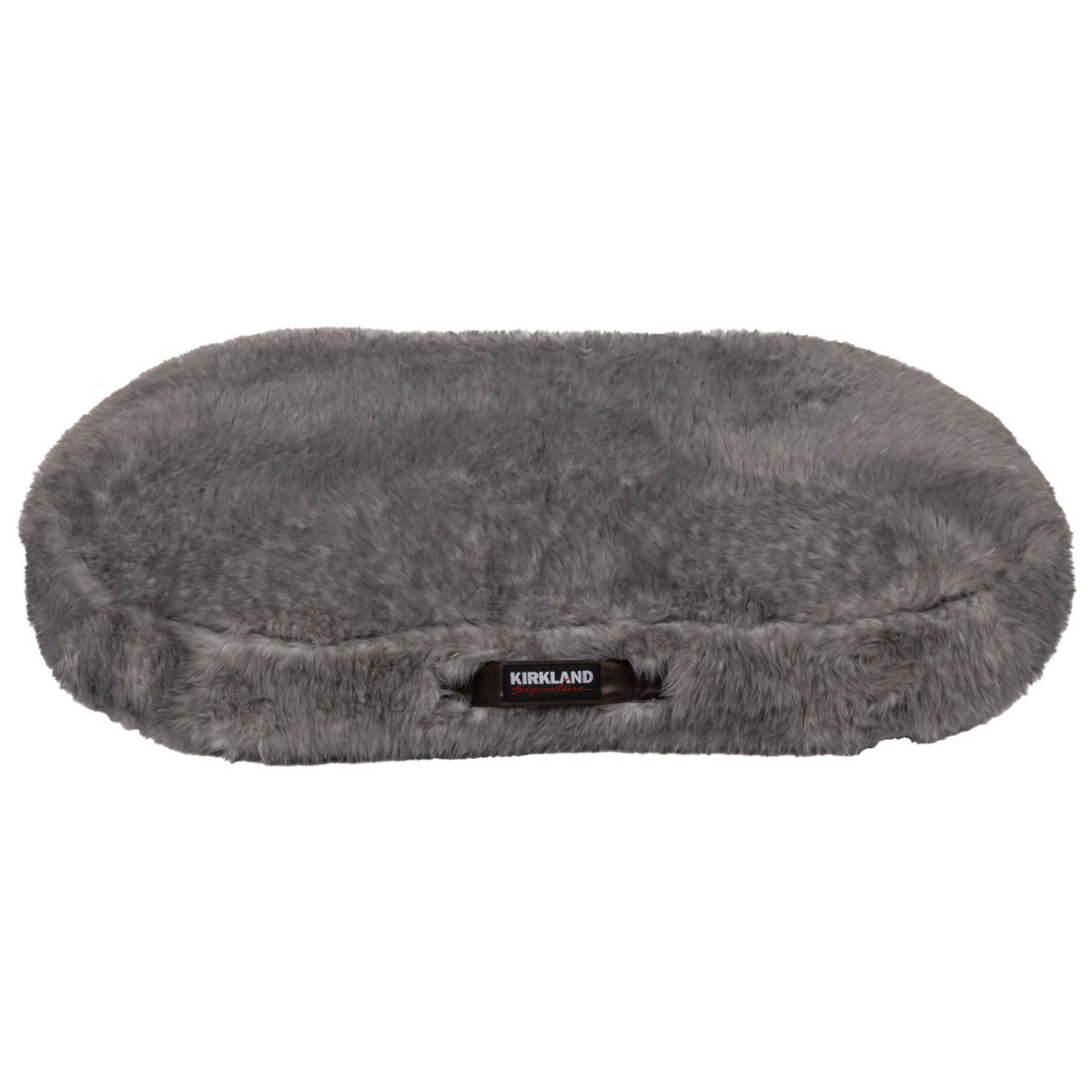 Kirkland Signature Aero Cloud Faux Fur Pillow Pet Bed, Grey