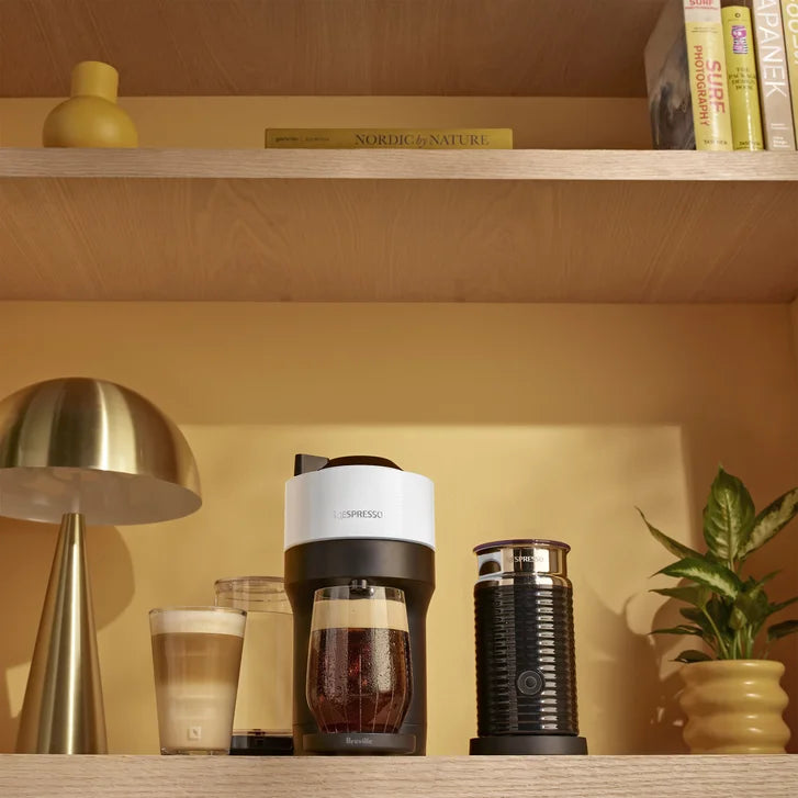 Nespresso Vertuo Pop+ Coffee Pod Machine by Breville with Aeroccino with $25 Nespresso Coffee Credit