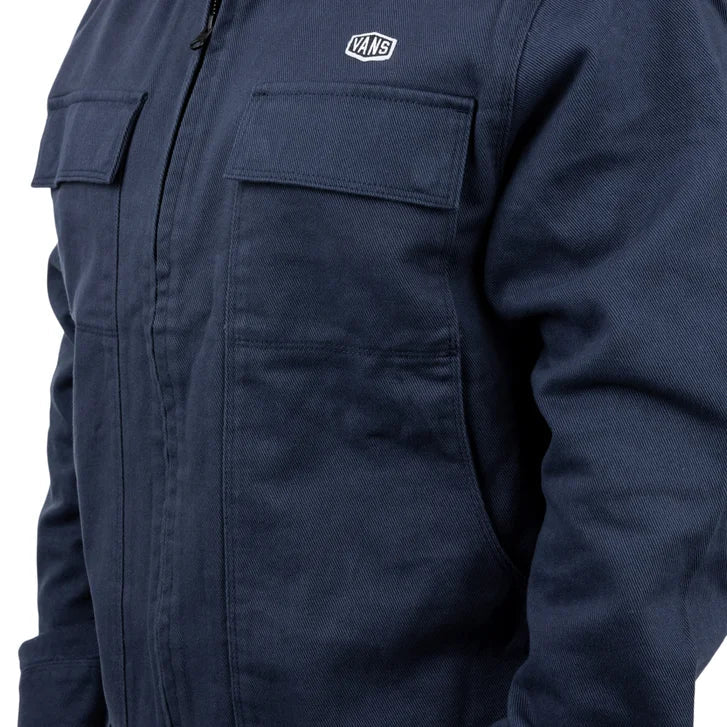 Vans Men's Mcavoy Zip Station Jacket – Casual Full-Zip Coat with Collar