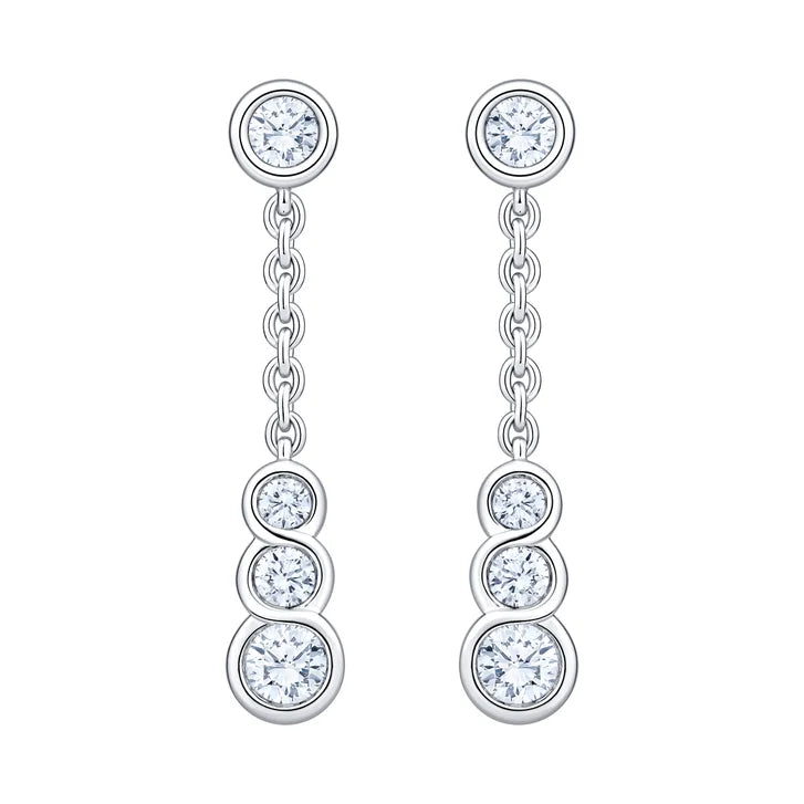 Round Brilliant Diamond Dangle Earrings (0.40 ctw)