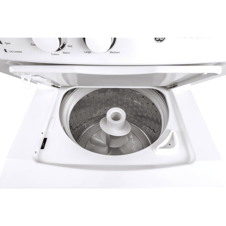 GE White 27 in. 4.4 cu. ft. Washer and 5.9 cu. ft. Dryer Laundry Centre