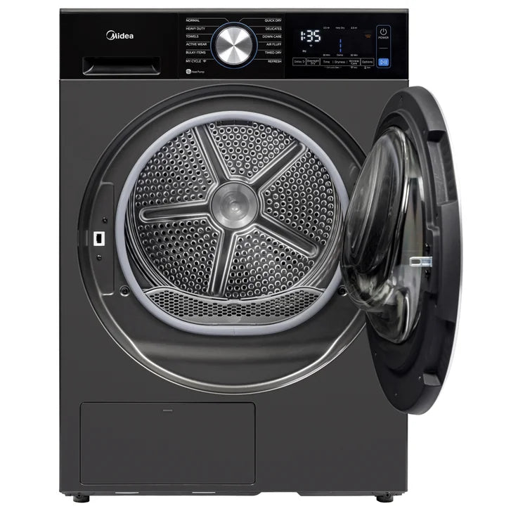 Midea Laundry Bundle 3.1 cu ft. Front Load Washer and 4.4 cu ft. Electric Dryer with Stacking Kit